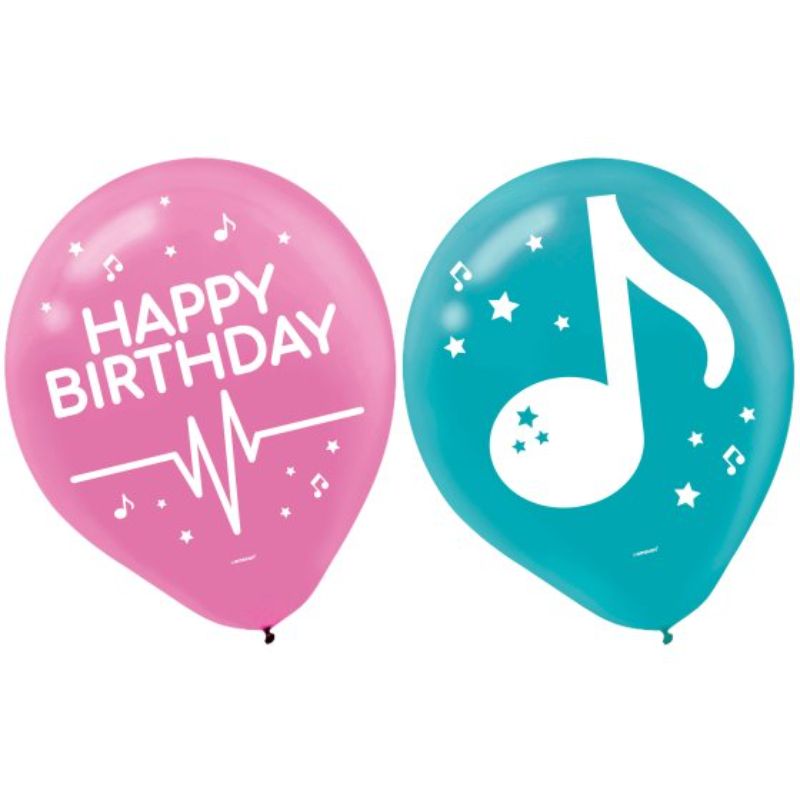 Vibrant 30cm latex balloons in a pack of 6, perfect for stylish and memorable birthday celebrations.