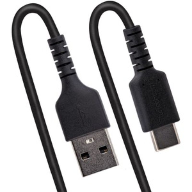 StarTech.com Rugged USB-A to USB-C Coiled Cable - 1 m USB/USB-C Data Transfer Ca