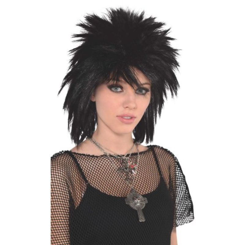 Vibrant 80's Runaway Wig with bold curls, perfect for retro parties, Halloween, and cosplay events.