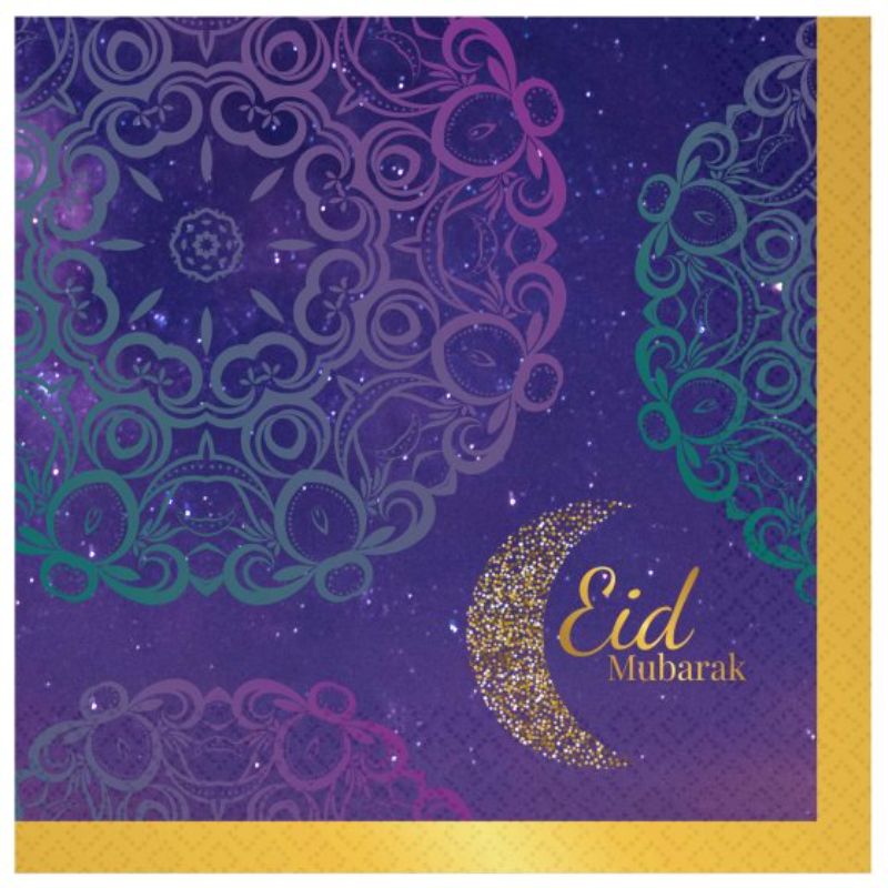 Opulent Eid Lunch Napkins - (Pack of 16)