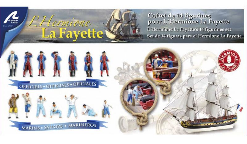 14 unpainted metal figurines of French Navy seamen and officers, perfect for model assembly and painting enthusiasts.