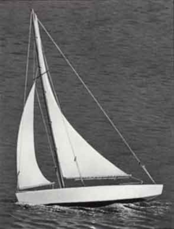 Wooden Ship and Fittings - 17" Sailboat Ace Sloop