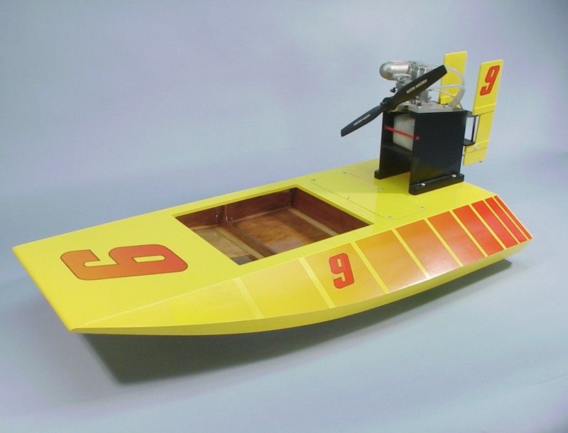 31-inch Wooden Big Swamp Buggy kit, made of mahogany and birch, designed for quick assembly and fun water adventures.