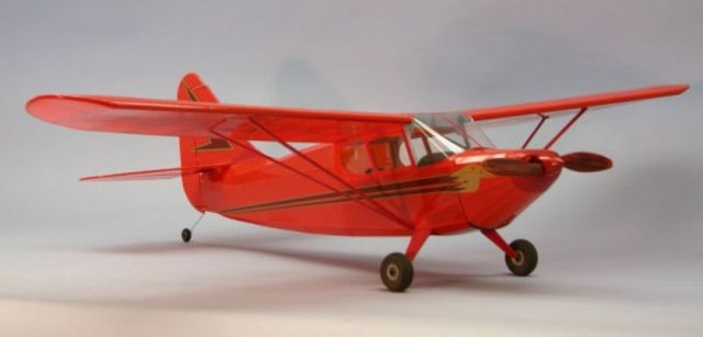 40-inch Stinson Voyager balsa kit and glider, featuring laser-cut parts and step-by-step instructions for easy assembly.