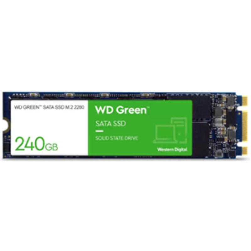 WD Green 240GB SATA M.2 2280 3D NAND SSD.