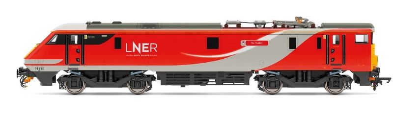 Detailed Hornby model of LNER Cl.91 'The Fusiliers', celebrating British railway heritage and featuring vibrant livery.