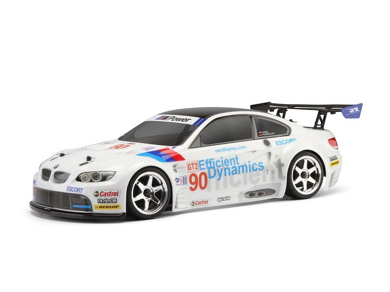 Radio Control Car Body - 200mm BMW M3 GT2 (E92) with durable design, decals, light buckets, and easy installation features.