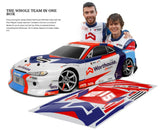 Radio control car featuring the Team Worthouse Nissan Silvia S15, perfect for drift racing enthusiasts.