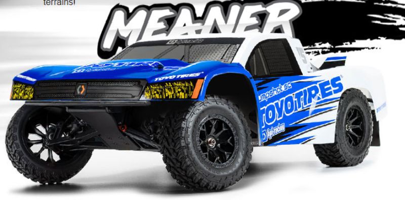 Alt text: "Flux 1/10 Jumpshot SC Toyo RC car featuring durable metal gears, off-road tires, and precise 2.4 GHz control for thrilling racing."