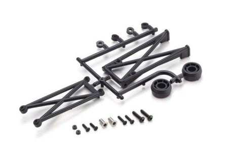 Kyosho Wheelie Bar for MAD VAN VE, enhancing stunts with stability and control for high-performance RC adventures.