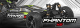 1/10 Phantom XB Green Radio Control Car showcasing its sleek design, robust 4WD system, and high-performance brushed motor for outdoor adventures.