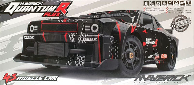 High-performance black RC car with 4WD, brushless motor, and advanced steering for thrilling off-road racing.