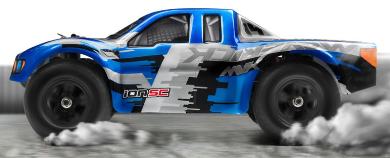 1/18 Ion SC Short Course Truck by Smartfox NZ, features 4WD, waterproof receiver, long-lasting battery, and advanced suspension for thrilling racing.