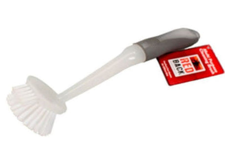 Round Head Deluxe Redback Dish Brush with ergonomic handle and durable bristles for efficient kitchen cleaning.