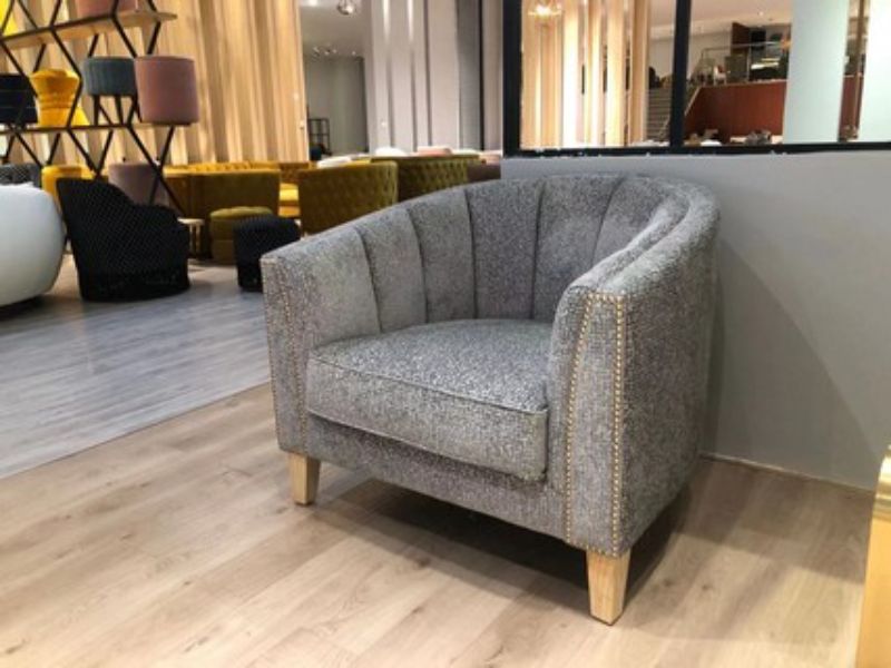 Elegant Buckingham Armchair, 83cm, featuring premium upholstery and ergonomic support for stylish comfort in any space.