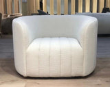 Stylish 112cm armchair featuring plush cushioning and sleek design, perfect for modern living spaces.