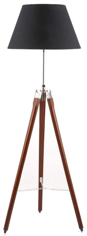 Stylish 139cm tripod floor lamp with a black shade, perfect for modern interiors and creating warm, inviting atmospheres.