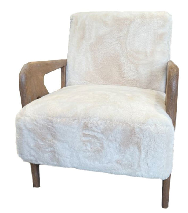 Elegant HIMALAYAN armchair with lush upholstery, perfect for modern living rooms and cozy reading nooks, 81cm tall.