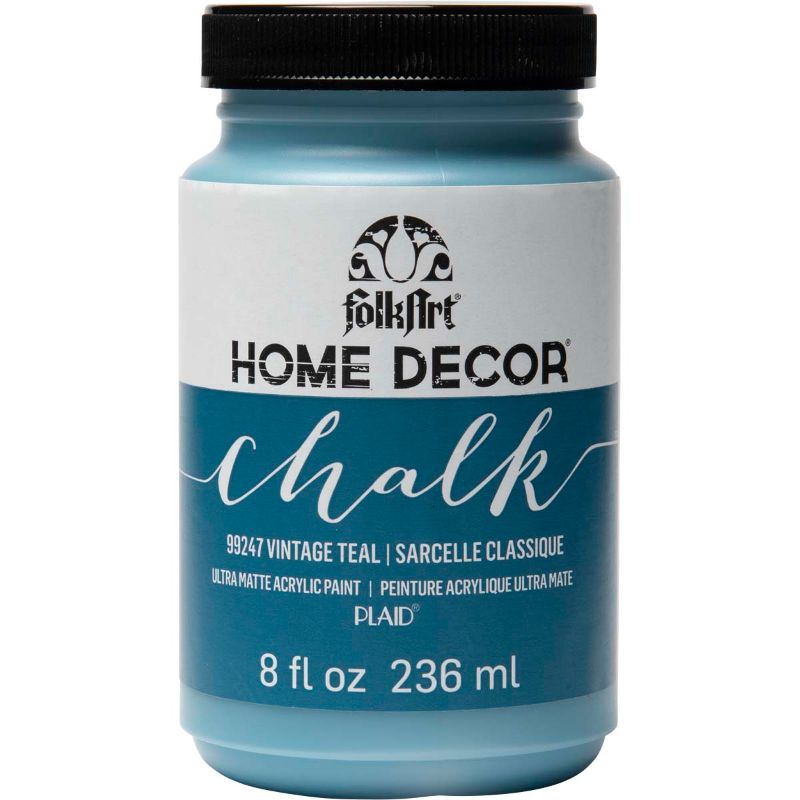 Folk Art Home Decor Chalk Acrylic Paint 8oz/236ml VINTAGE TEAL