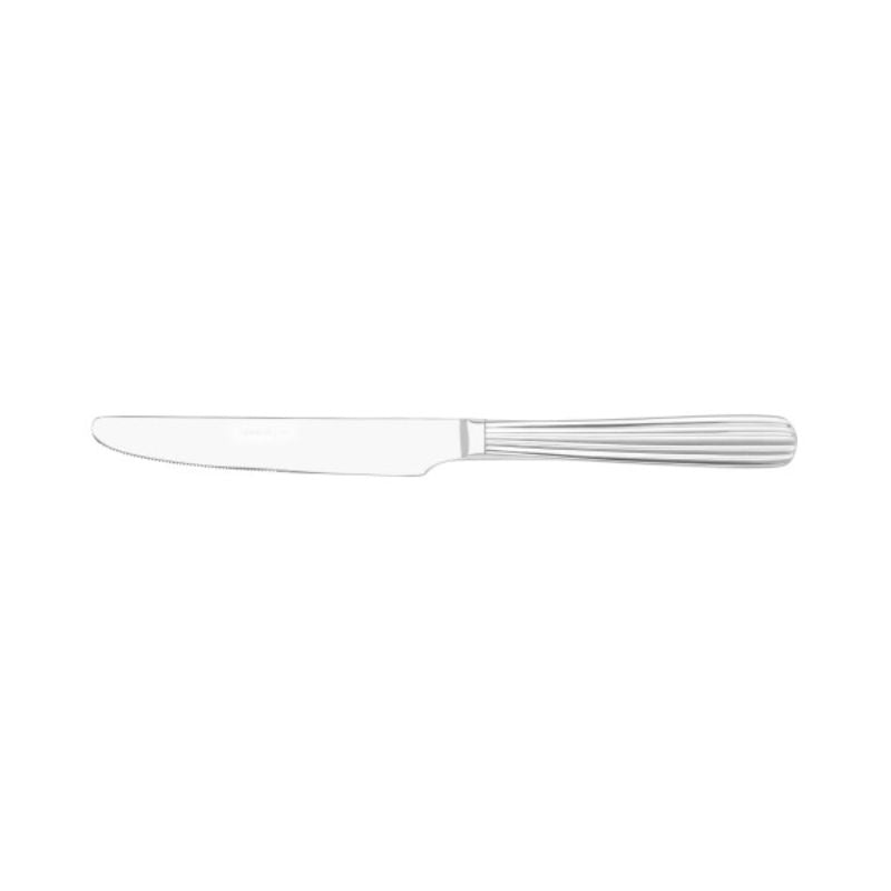 Elegant Tablekraft Lido Table Knives set of 12, crafted from stainless steel with a mirror polish finish for durability and style.