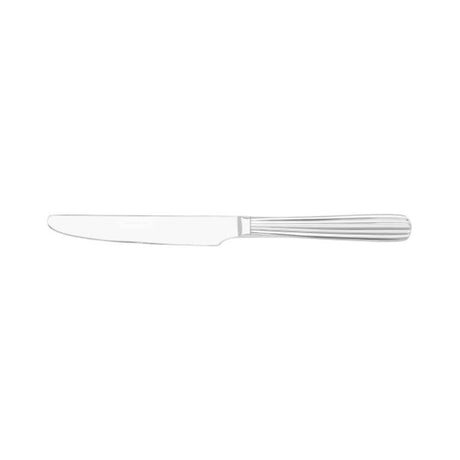 Elegant Tablekraft Lido Table Knives set of 12, crafted from stainless steel with a mirror polish finish for durability and style.