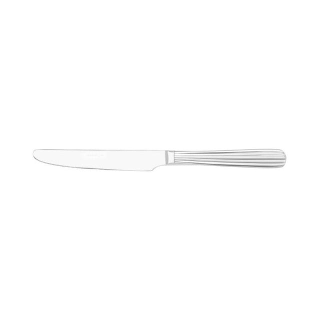 Elegant Tablekraft Lido Table Knives set of 12, crafted from stainless steel with a mirror polish finish for durability and style.