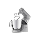 Kenwood Titanium Chef Baker XL stand mixer in silver with 7L bowl and digital controls for efficient baking and mixing.