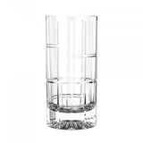 A set of 6 stylish 350ml hiball glasses with a modern design and durable thick glass, perfect for various beverages.