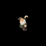 Colorful assorted pot hanger gnome made of durable poly resin, perfect for adding whimsy to indoor and outdoor plants.