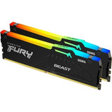 Kingston FURY Beast 16GB DDR5 Memory Kit, dual 8GB DIMMs, 5200 MT/s speed, optimized for gaming and multitasking.