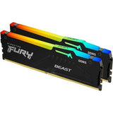 Kingston FURY Beast 16GB DDR5 Memory Kit, featuring 2x8GB modules with 5200MT/s speed for elite gaming and multitasking.