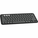 Logitech Pebble Keys 2 K380s Keyboard in Tonal Graphite, featuring wireless Bluetooth connectivity and ergonomic design for versatile use.