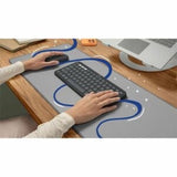 Logitech Pebble Keys 2 K380s wireless keyboard in Tonal Graphite, compatible with multiple devices, compact design, eco-friendly.