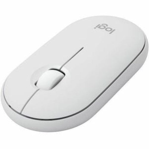 Wireless Logitech Pebble 2 Combo Keyboard and Mouse in Tonal White, featuring sleek design and 4000 DPI optical tracking.