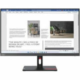 27" Lenovo ThinkVision S27i-30 Full HD LED Monitor with IPS technology, 100 Hz refresh rate, and EyeSafe certification for comfort.