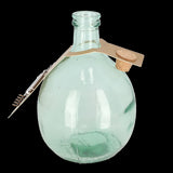 Clear glass terrarium bottle set, 5L size, with cork top and tools, ideal for creating self-sustaining indoor ecosystems.