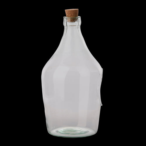 Stylish open terrarium bottle for miniature gardens, 3L capacity, modern design, perfect for home decor or gifts.