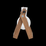 Elegant wooden cutting vase with glass holder, perfect for plant cuttings, flowers, and bulbs (13 x 6 x 14cm).