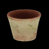 Set of 12 handcrafted terracotta pots, 16x16x14cm, with a rustic Tuscan design for vibrant indoor or outdoor planting.