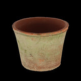 Set of 12 Tuscan-inspired round terracotta pots, each 16 x 16 x 14 cm, perfect for indoor and outdoor gardening.