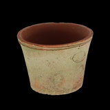 Set of 12 handcrafted terracotta pots, 16 x 16 x 14cm, with rustic Tuscan design, perfect for vibrant indoor or outdoor planting.