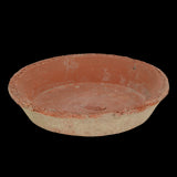 Set of 12 round terracotta saucers, 16cm diameter, stylishly catch excess water and enhance plant care.