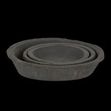 Handcrafted terracotta saucer set of 6, inspired by Tuscan design; perfect for plant drainage and rustic home decor.