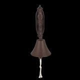 Rustic cast iron doorbell featuring a charming bird design, measuring 24cm, ideal for welcoming guests at home.