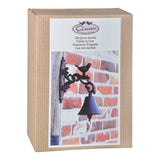 Rustic cast iron doorbell featuring a charming bird design, perfect for welcoming guests at your entryway, measures 24cm.