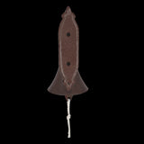 Rustic cast iron doorbell featuring a charming bird design, 24cm, perfect for welcoming guests in style.