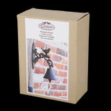 Rustic cast iron doorbell featuring a charming bird design, perfect for welcoming guests to your home.