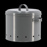 Charcoal storage tin with potato print, measuring 27 x 23 x 21cm, ensures fresh potatoes with optimal ventilation.