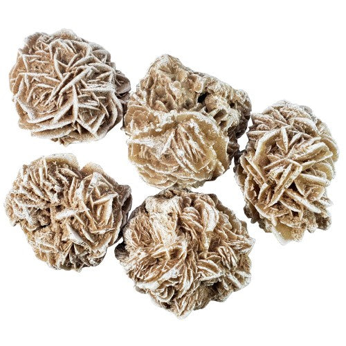 White Desert Rose Medium, 200gm of selenite crystals, ideal for cleansing, meditation, and enhancing tranquility.