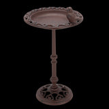 Elegant 39cm bird bath on pole with split bowl for water and feed, designed to attract and support garden birds.